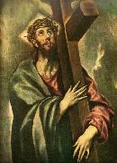 El Greco christ bearing the cross Spain oil painting artist